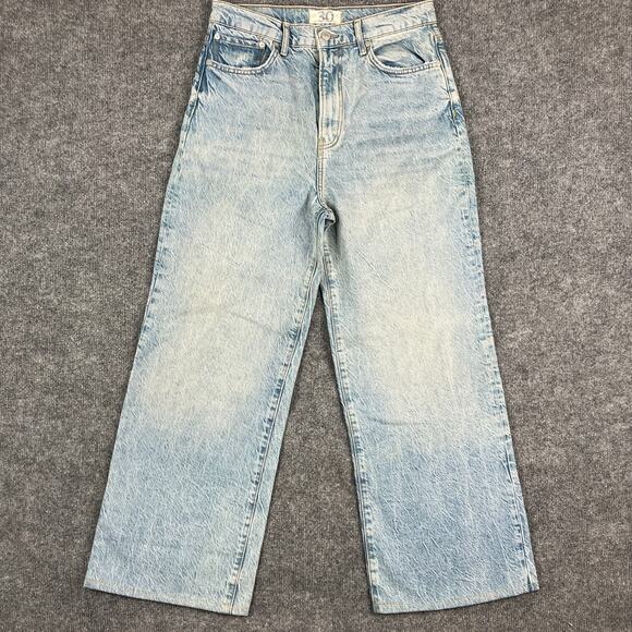 We The Free Light Blue Flare & Wide Leg Jeans - Picture 1 of 10